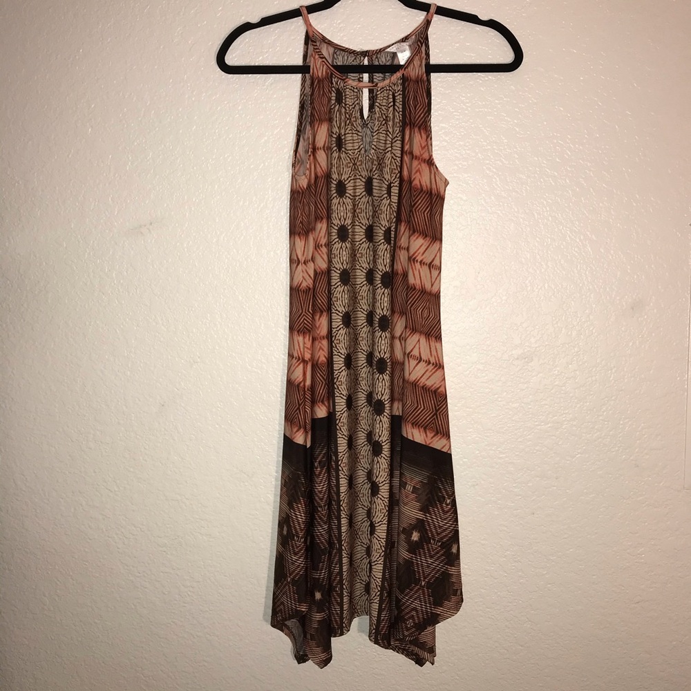London Times Petite Dress Browns Peaches sz 8P